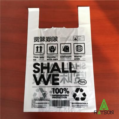 Biodegradable t-shirt Bags,Compostable Grocery Shopping bags,biodegradable shopping bag ,compostable bags 