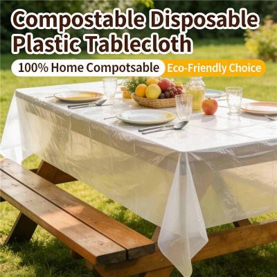 compostable tablecloths, 100% biodegraedable table cover, disposable tablecloths