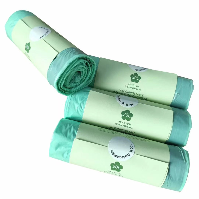 TÜV Austria certified compostable drawstring trash bags OEM.jpg