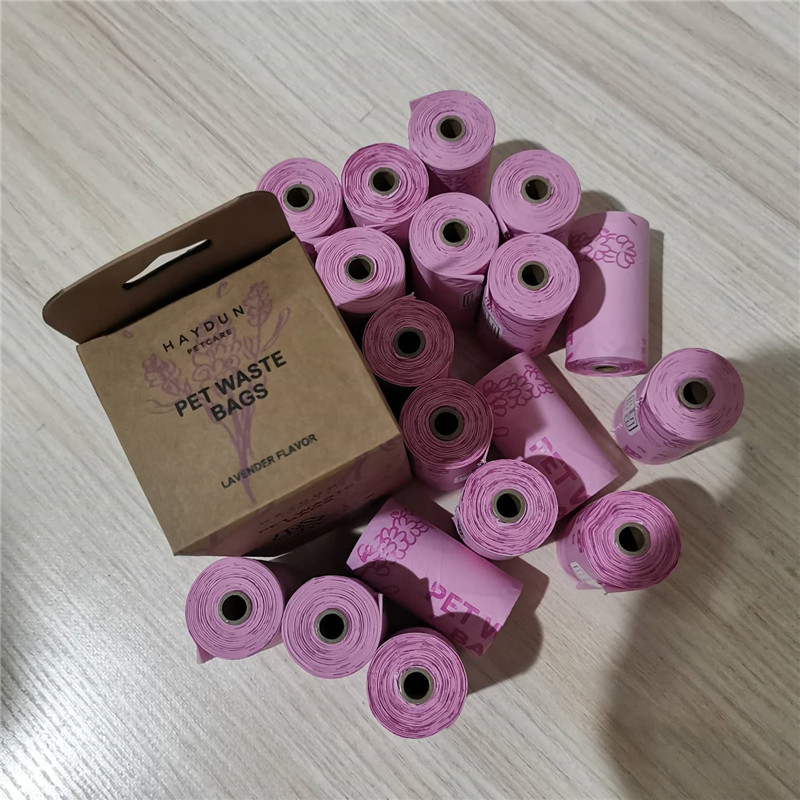 Bulk compostable dog waste bags rolls, PLA PBAT plant‑based dog poop bags for pet brand wholesale Bulk compostable dog waste bags rolls, PLA PBAT plant‑based dog poop bags for pet brand wholesale