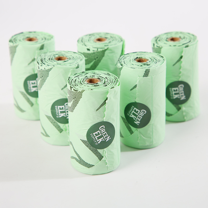 Plant-based biodegradable material of dog poop bags with handles – eco-friendly PLA PBAT pet waste bags Plant-based biodegradable material of dog poop bags with handles – eco-friendly PLA PBAT pet waste bags