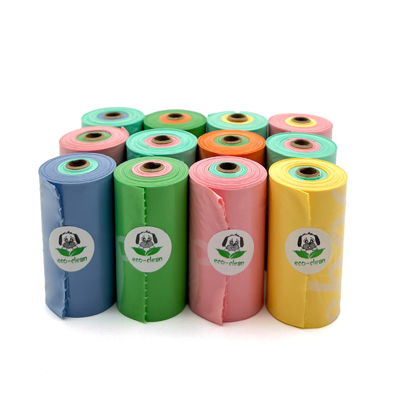 two-color dog poop bags