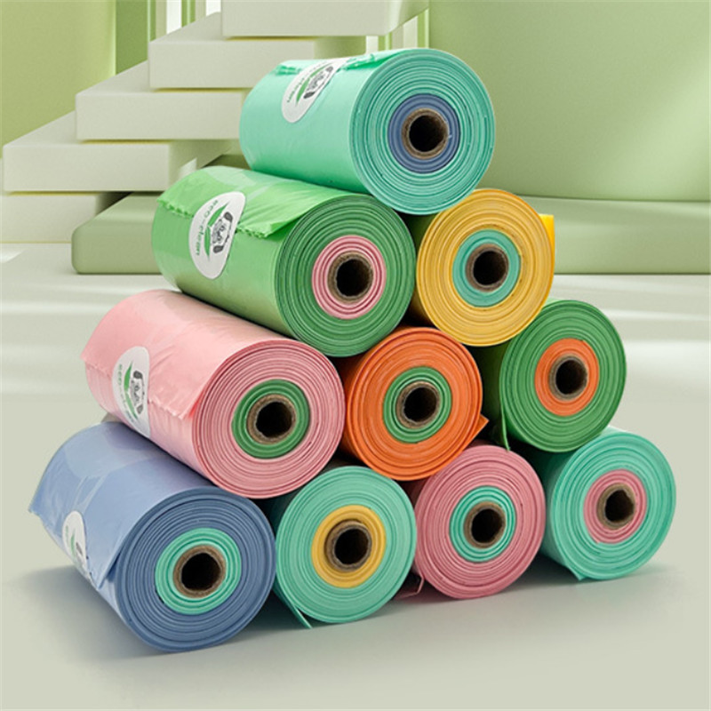 wholesale dual color pet waste bags